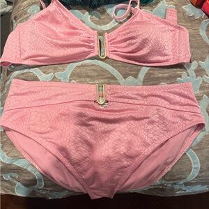 Time and Tru Pink Bikini Set